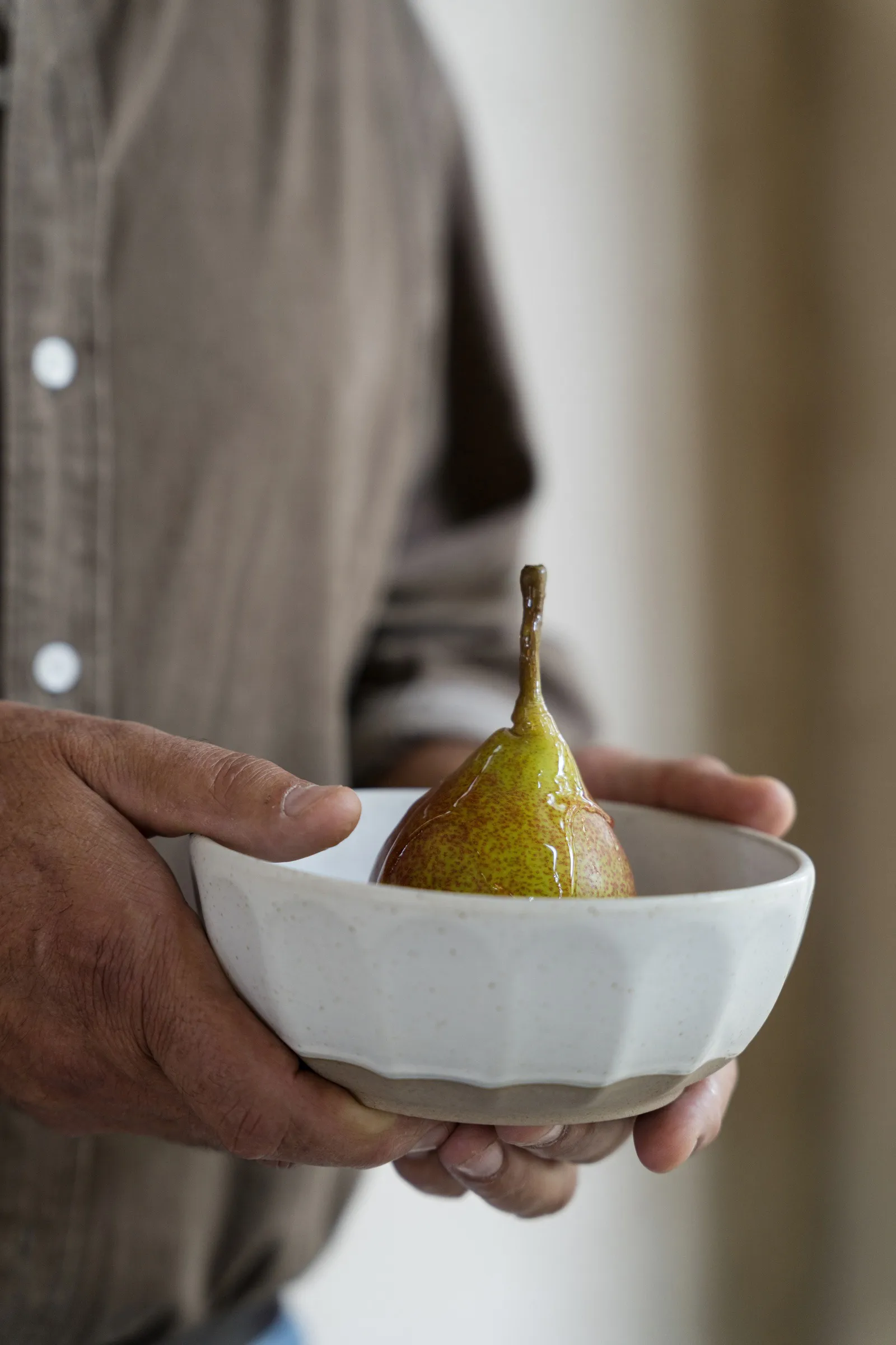 Ernst 碗 stoneware, 白色-nature, Ø16 cm ERNST