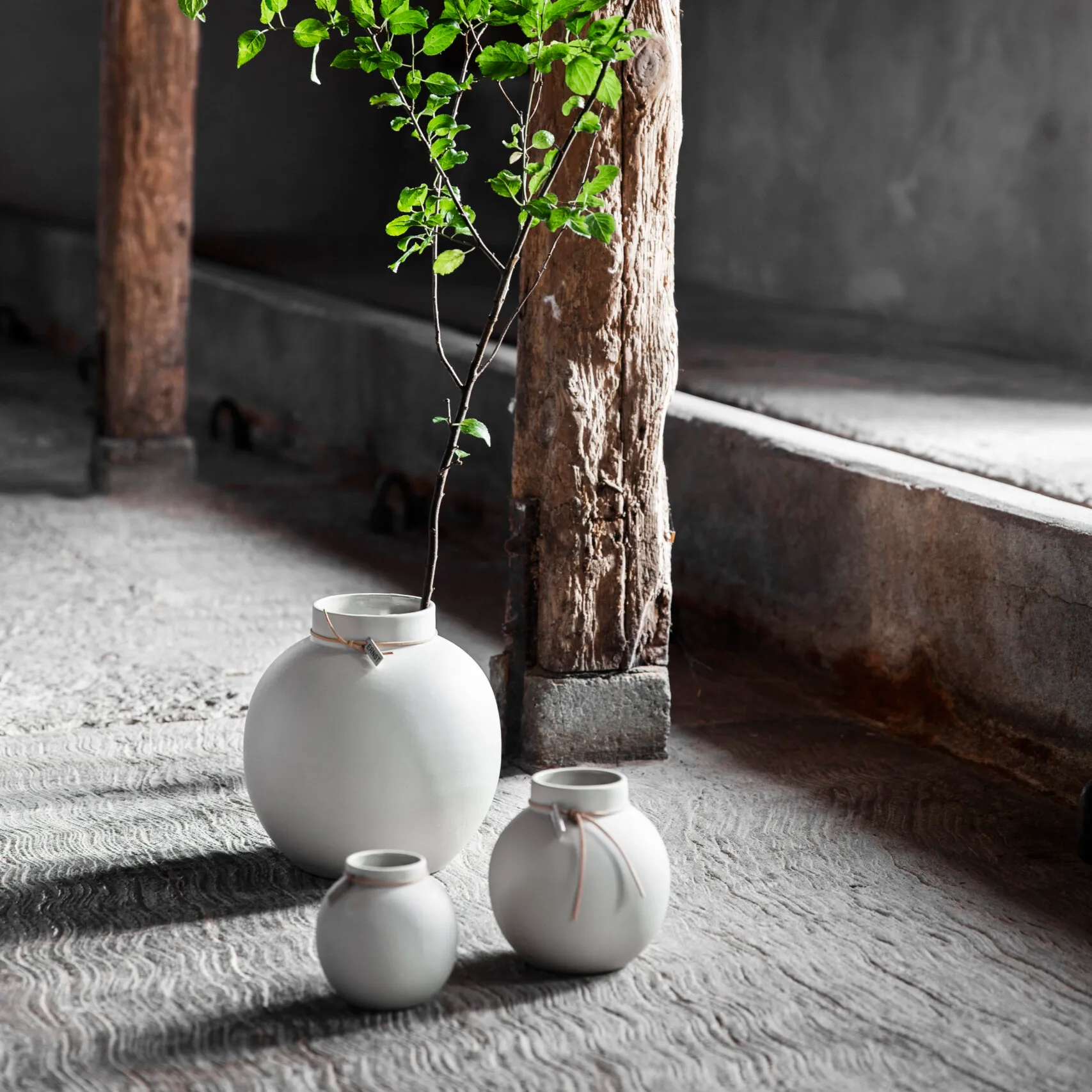 Ernst 花瓶 stoneware nature, 22 cm ERNST