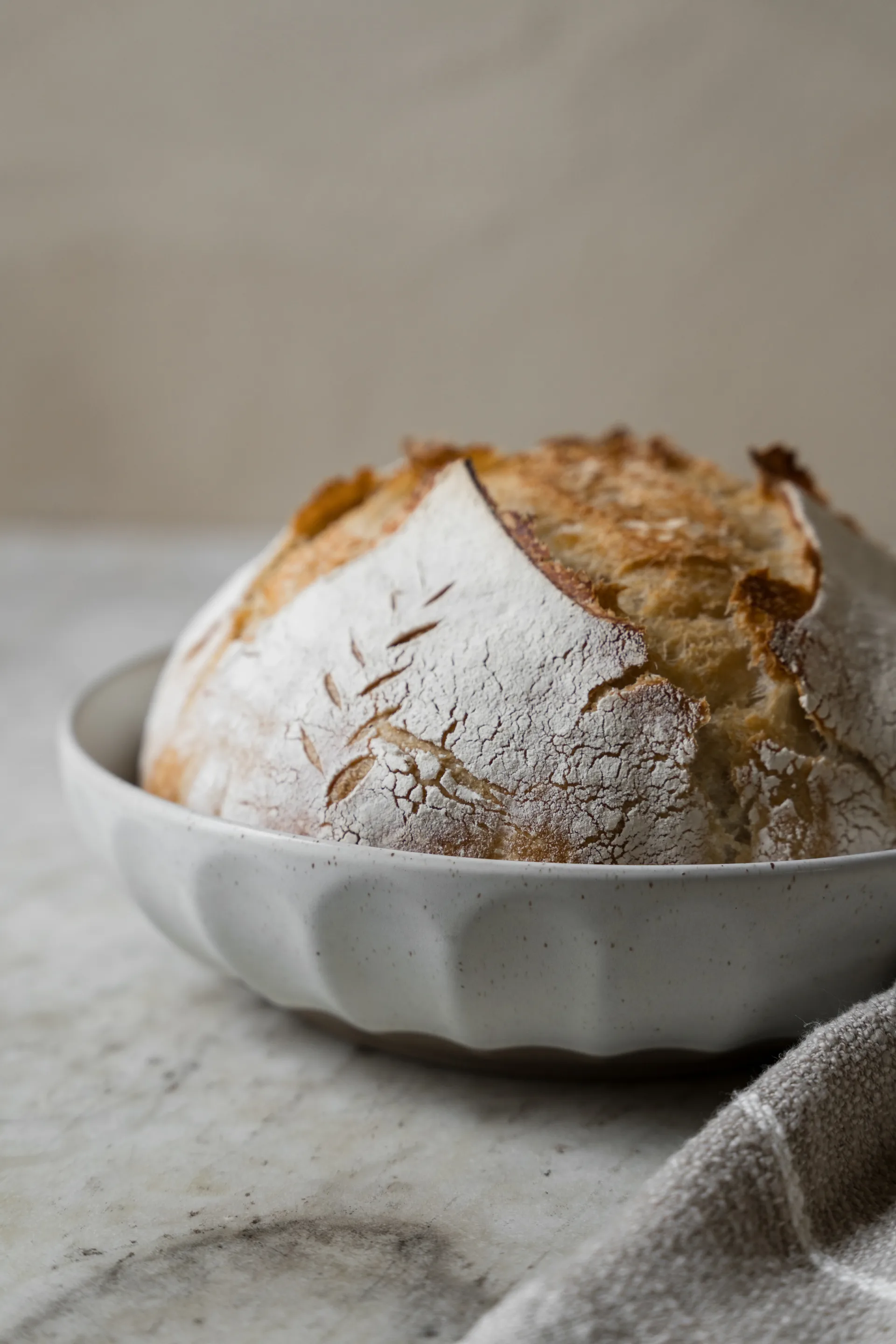 Ernst 碗 stoneware, 白色-nature, Ø24 cm ERNST