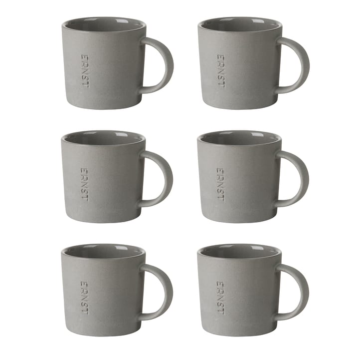 Ernst 浓缩咖啡杯 stoneware 六件套装 - 灰色 - ERNST