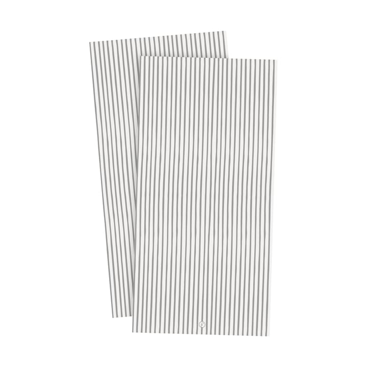 Ernst 餐巾纸 striped 10x20 cm 20件装 - 白色-灰色 stripe - ERNST