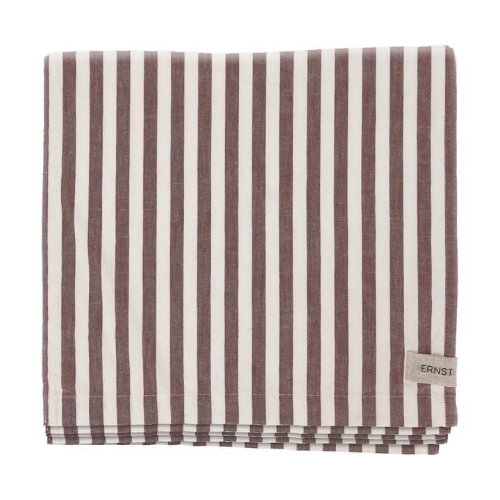 Ernst 桌布 striped 145x300 cm - 红色-白色 - ERNST