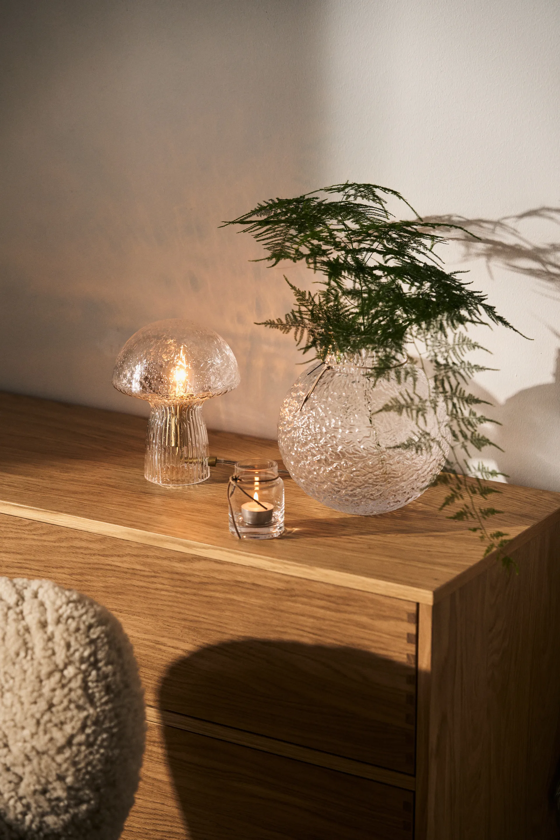 Ernst structure 玻璃 花瓶  clear, Ø21 cm ERNST