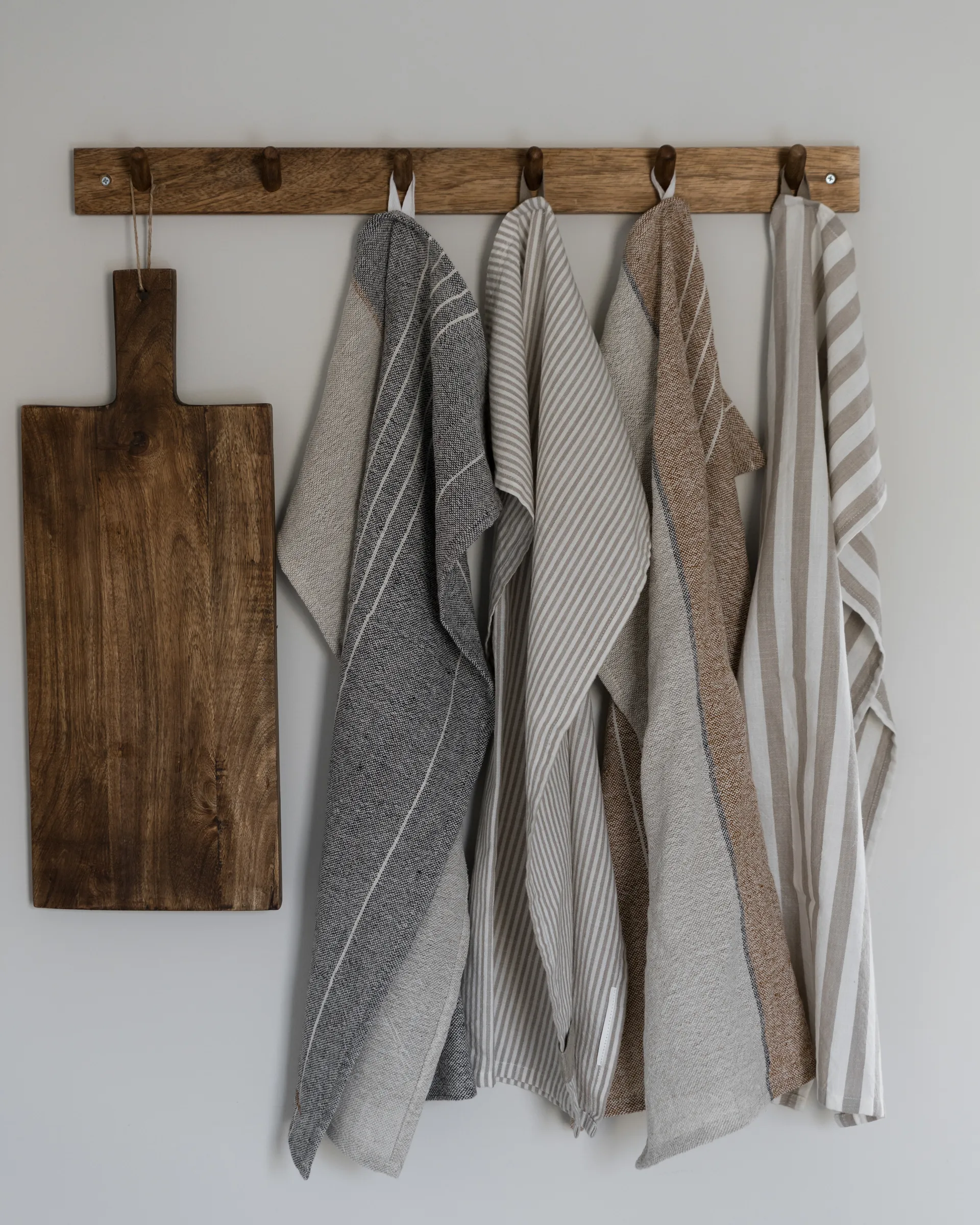 Ernst 厨房巾 thin stripes 47x70 cm, 米色-白色 stripe ERNST