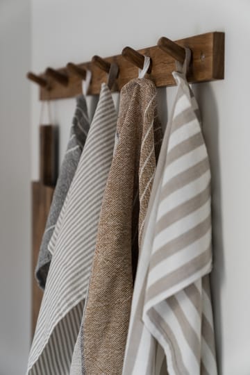 Ernst 厨房巾 thin stripes 47x70 cm - 米色-白色 stripe - ERNST