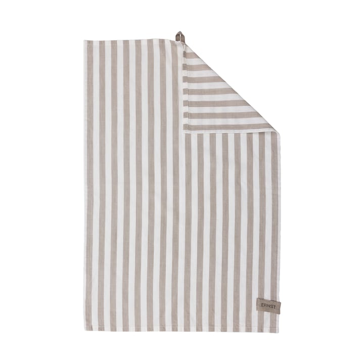 Ernst 厨房巾 wide stripes 47x70 cm - 米色-白色 stripe - ERNST