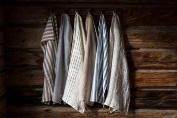 Ernst 厨房巾 wide stripes 47x70 cm - 棕色_白色 - ERNST