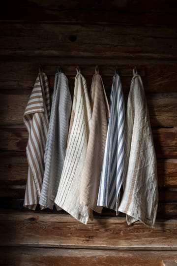 Ernst 厨房巾 wide stripes 47x70 cm - 棕色_白色 - ERNST