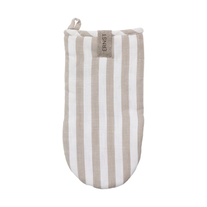 Ernst 烤箱手套 wide stripes - 米色-白色 stripe - ERNST