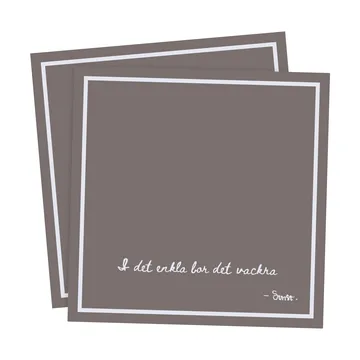 Ernst 餐巾纸 with citat I det enkla 20件装 - Mole - ERNST