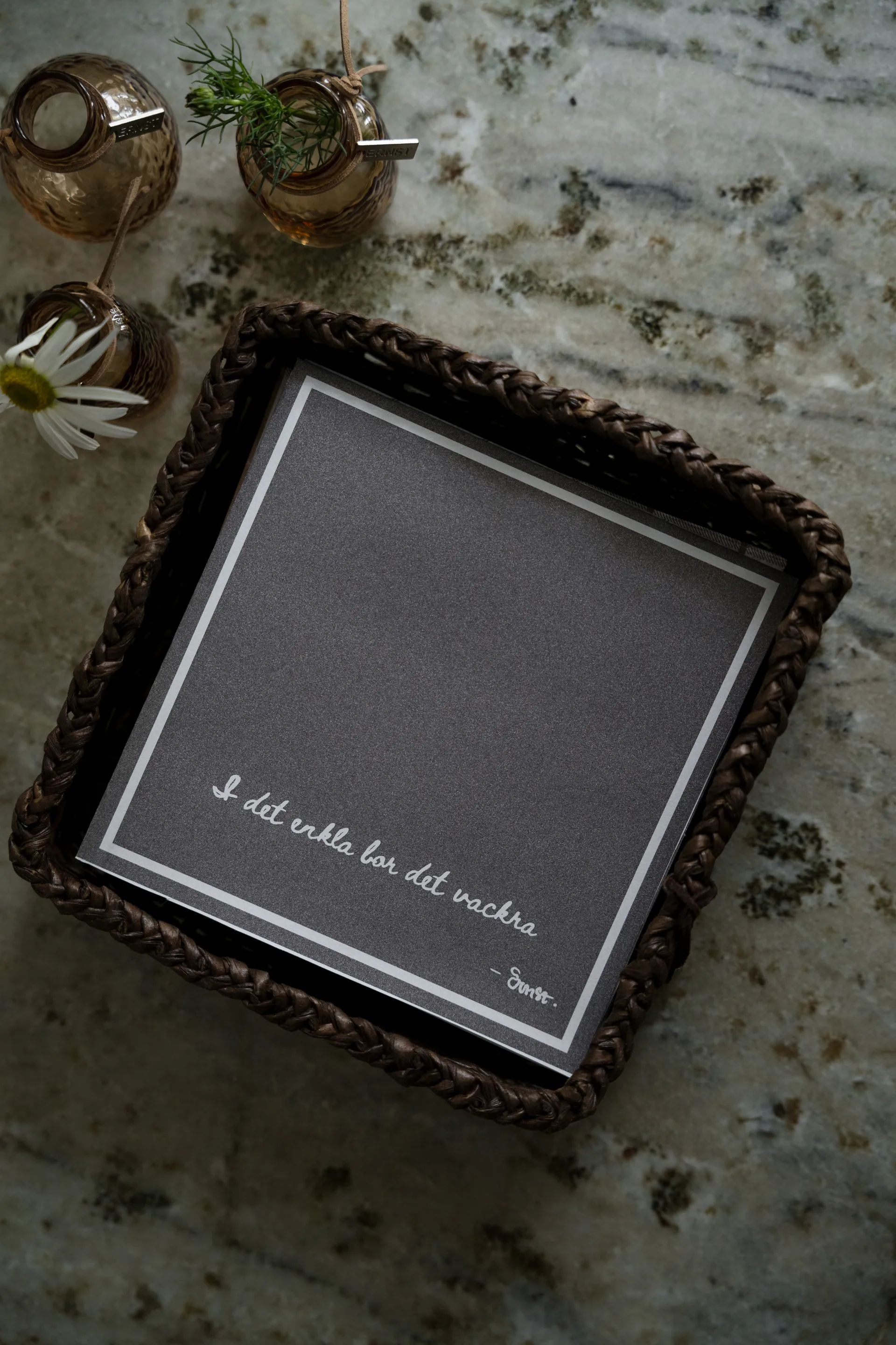 Ernst 餐巾纸 with citat I det enkla 20件装, Mole ERNST