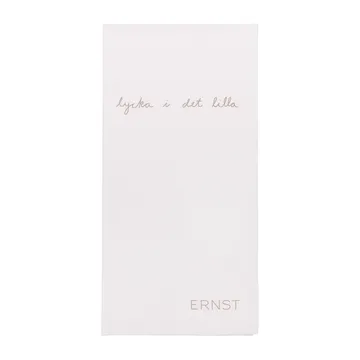 Ernst 餐巾纸 with quote Lycka i det lilla 20件装 - 白色-灰色 - ERNST