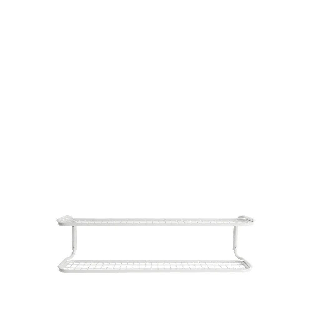 Classic 650 北欧风格鞋架, 白色配白色_2层_100cm Essem Design