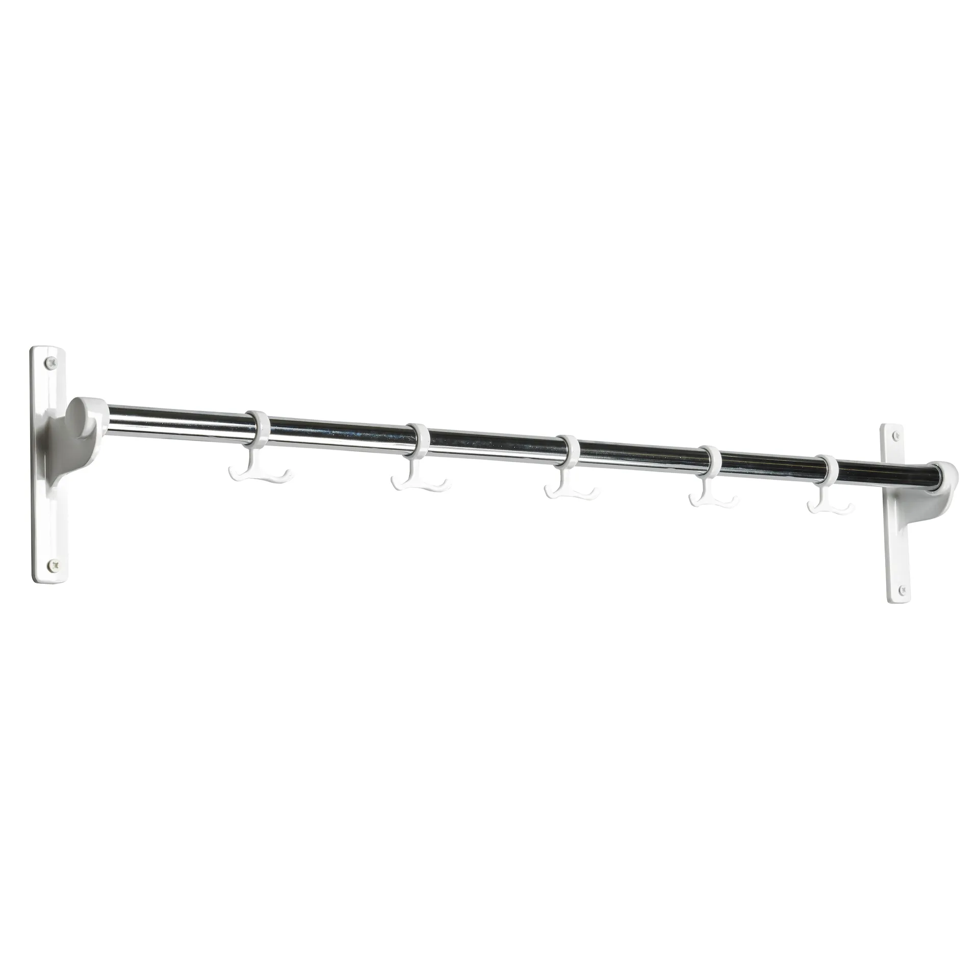 Nostalgi 挂钩100cm, 铬色_白色 Essem Design