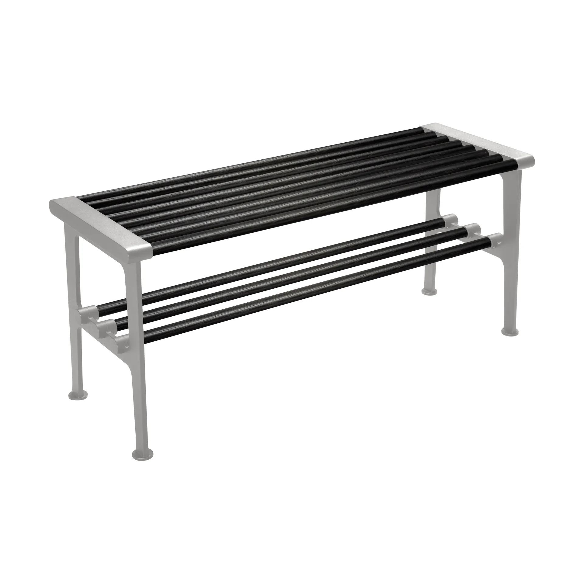 Nostalgi 长凳 100cm, 黑色染色橡木_铝制 Essem Design