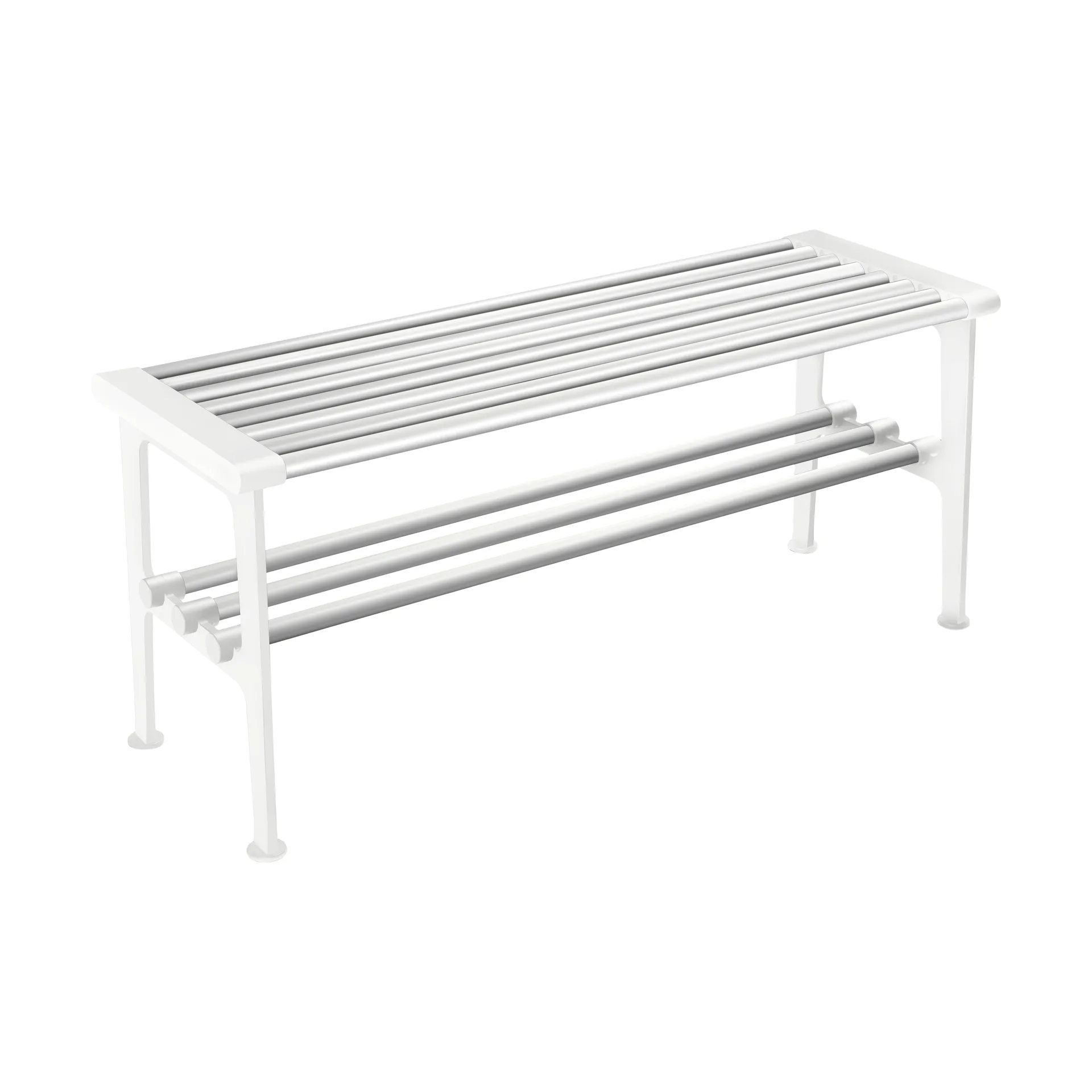 Nostalgi 长凳 100cm, 铝制_白色 Essem Design
