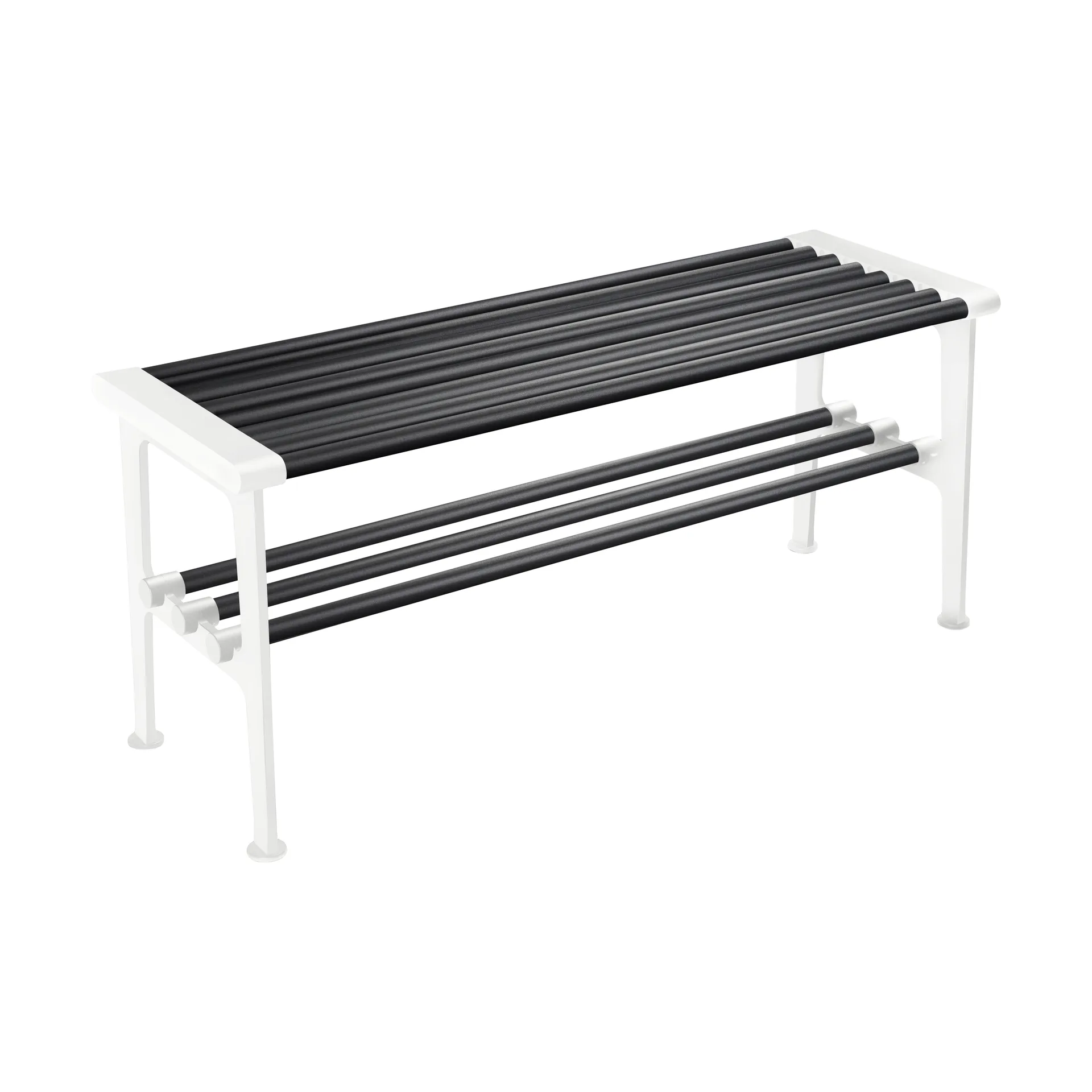 Nostalgi 长凳 100cm, 黑色_白色 Essem Design