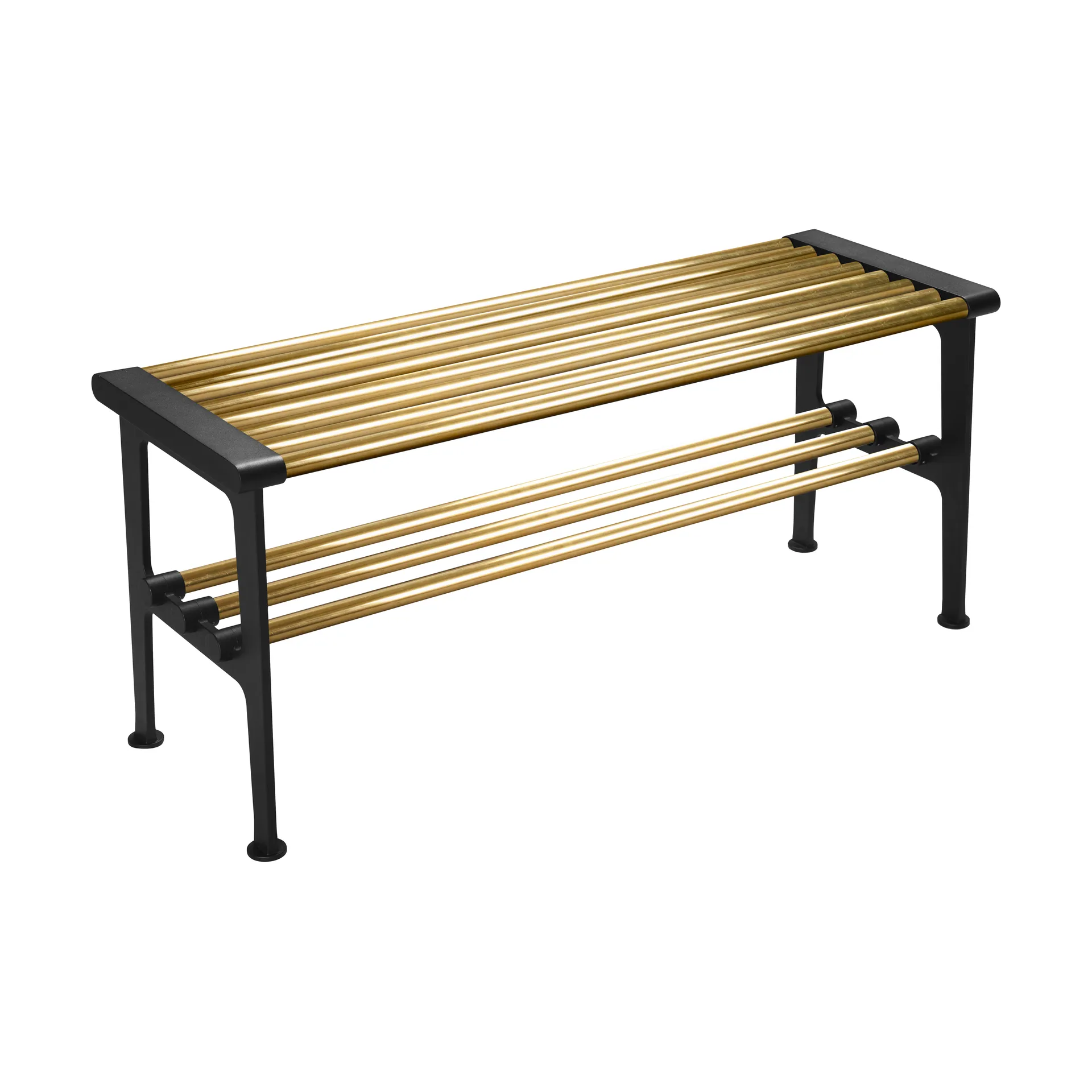 Nostalgi 长凳 100cm, 黄铜_黑色 Essem Design