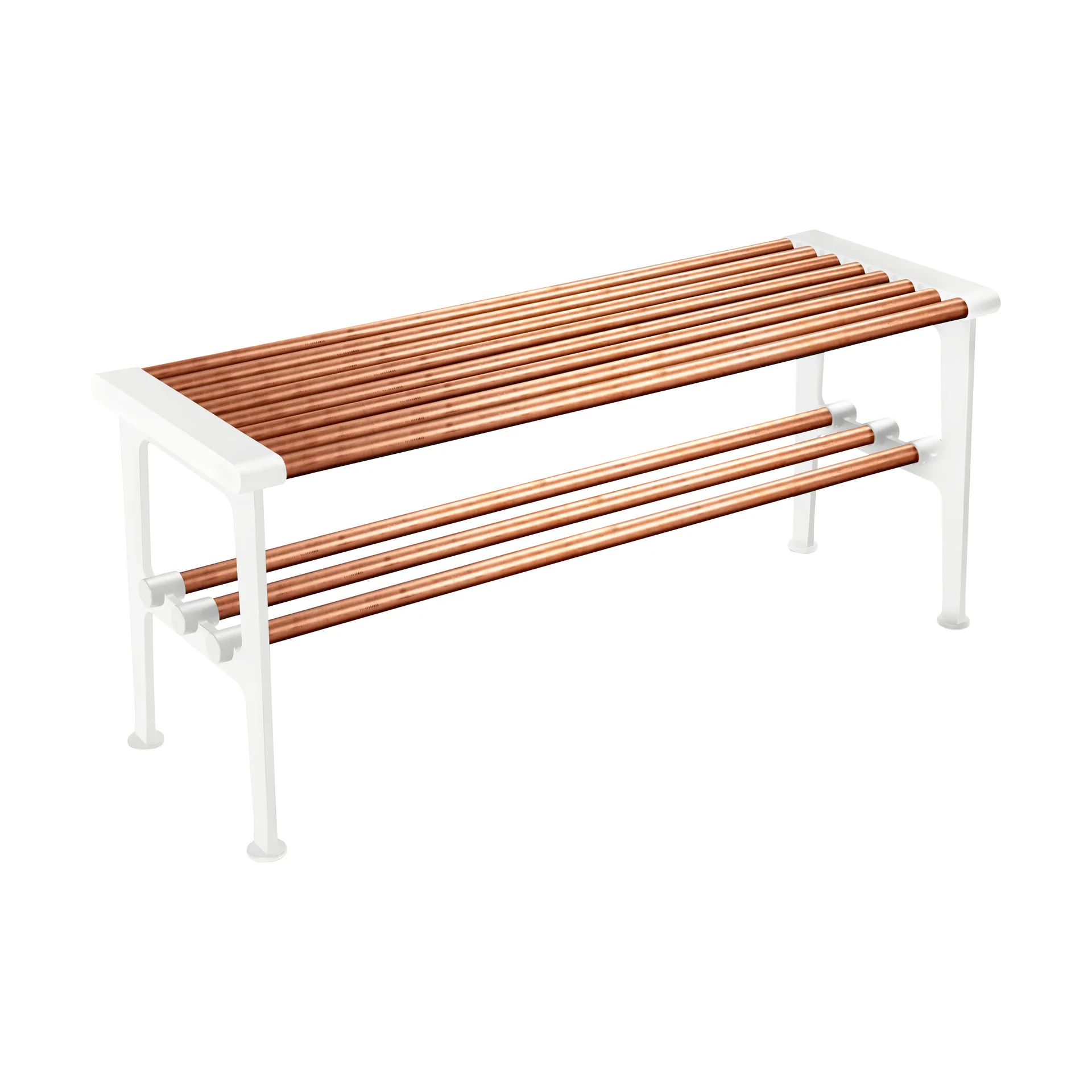 Nostalgi 长凳 100cm, 铜色_白色 Essem Design