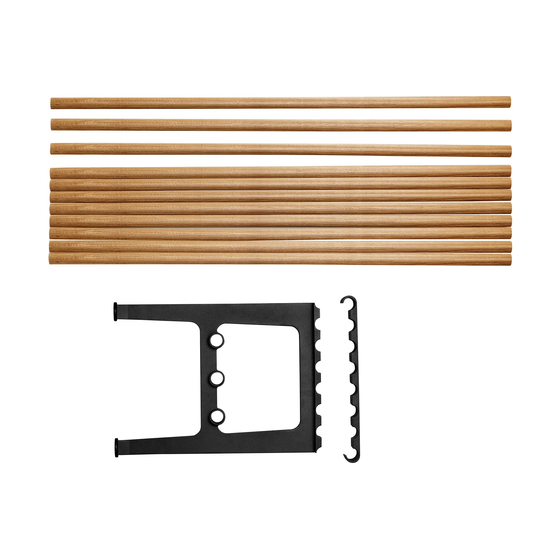 Nostalgi 长凳延长件 100cm, 橡木_黑色 Essem Design