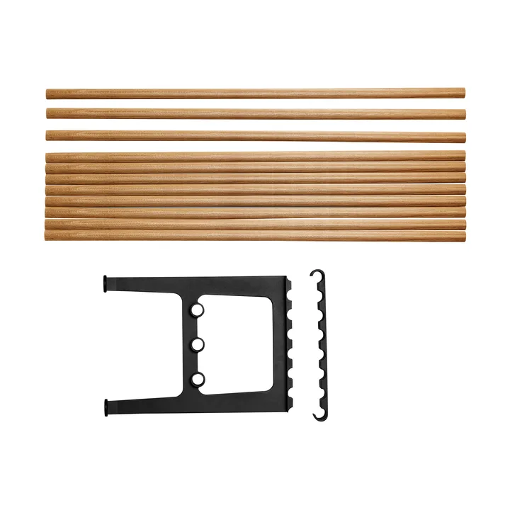 Nostalgi 长凳延长件 100cm - 橡木_黑色 - Essem Design