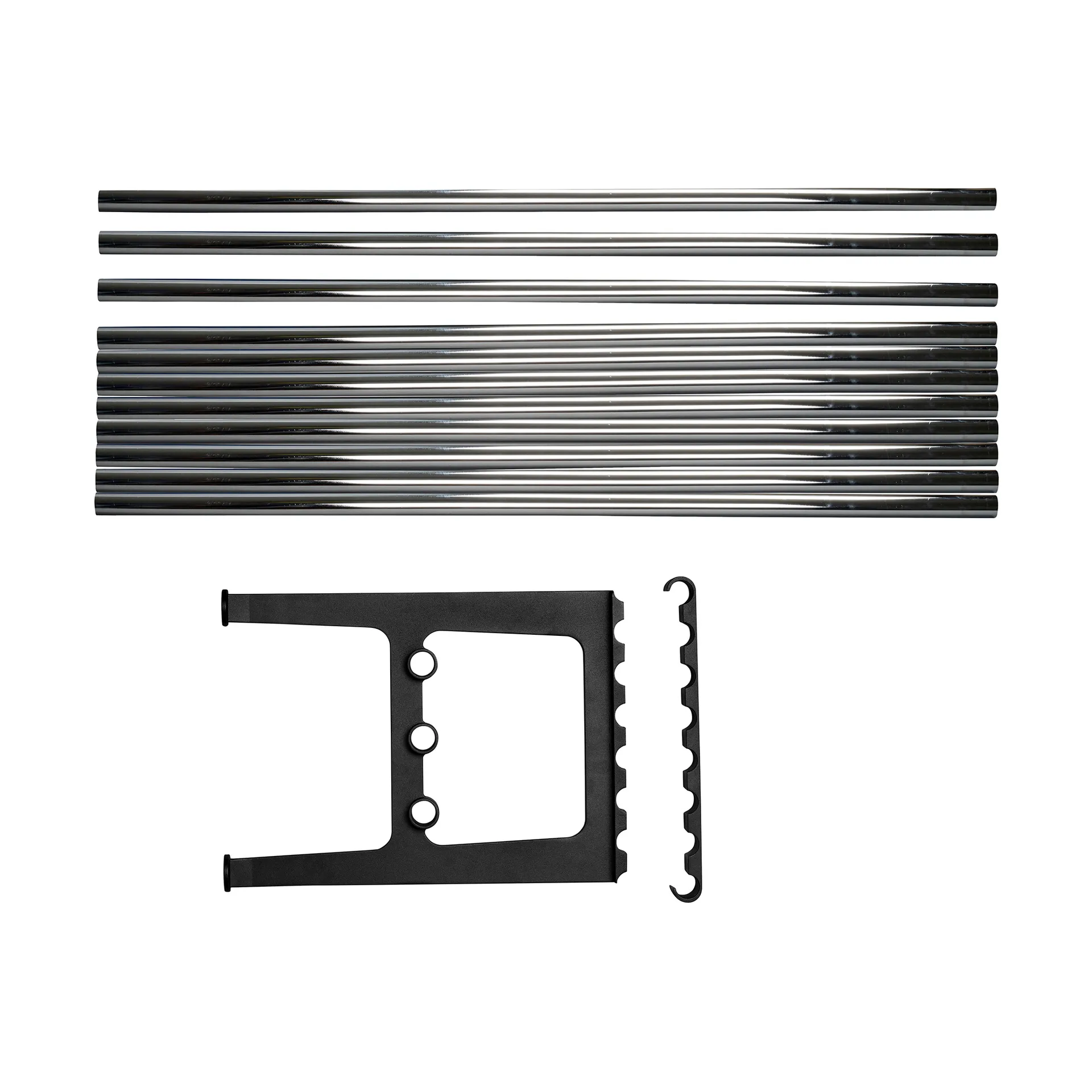 Nostalgi 长凳延长件 100cm, 铬色_黑色 Essem Design