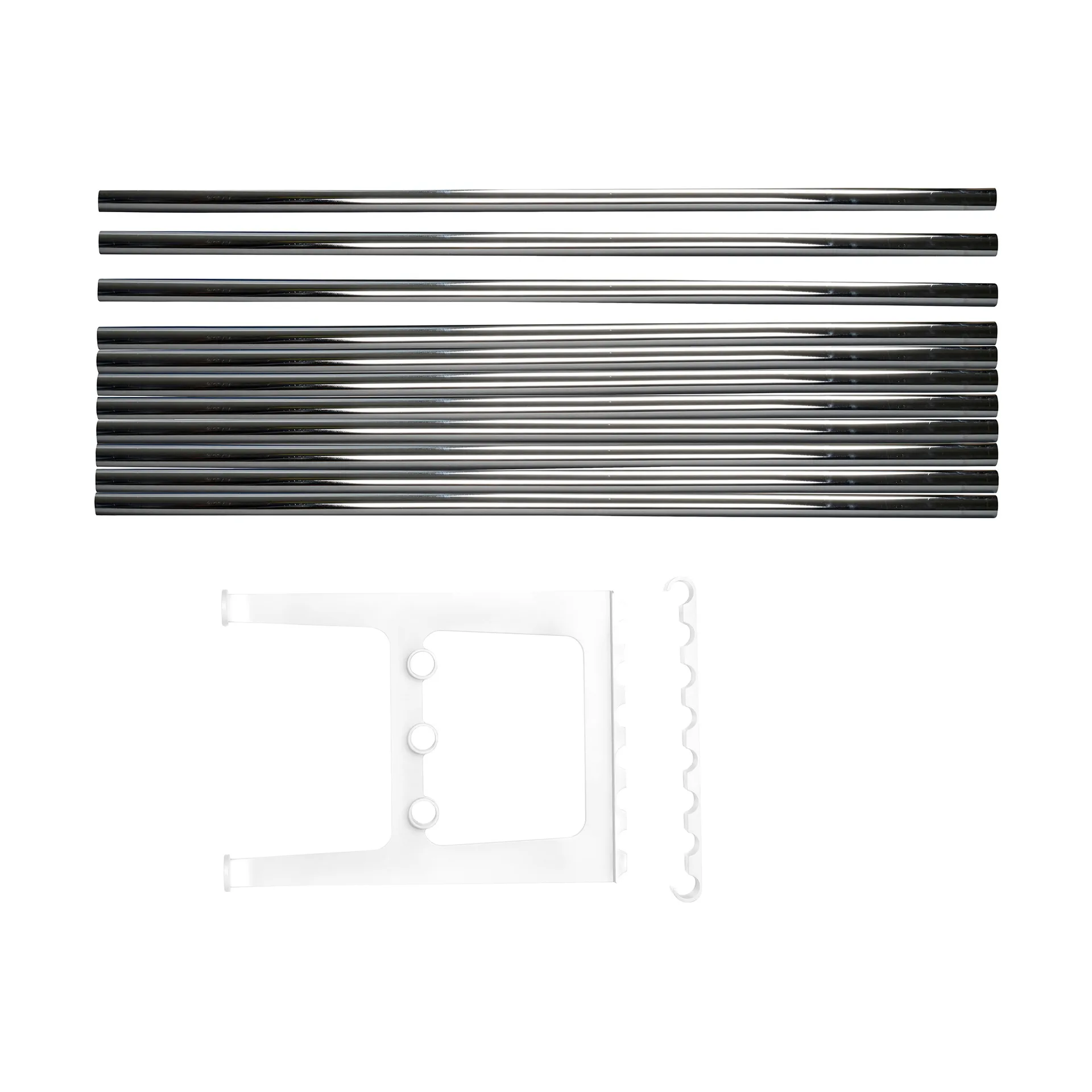 Nostalgi 长凳延长件 100cm, 铬色_白色 Essem Design