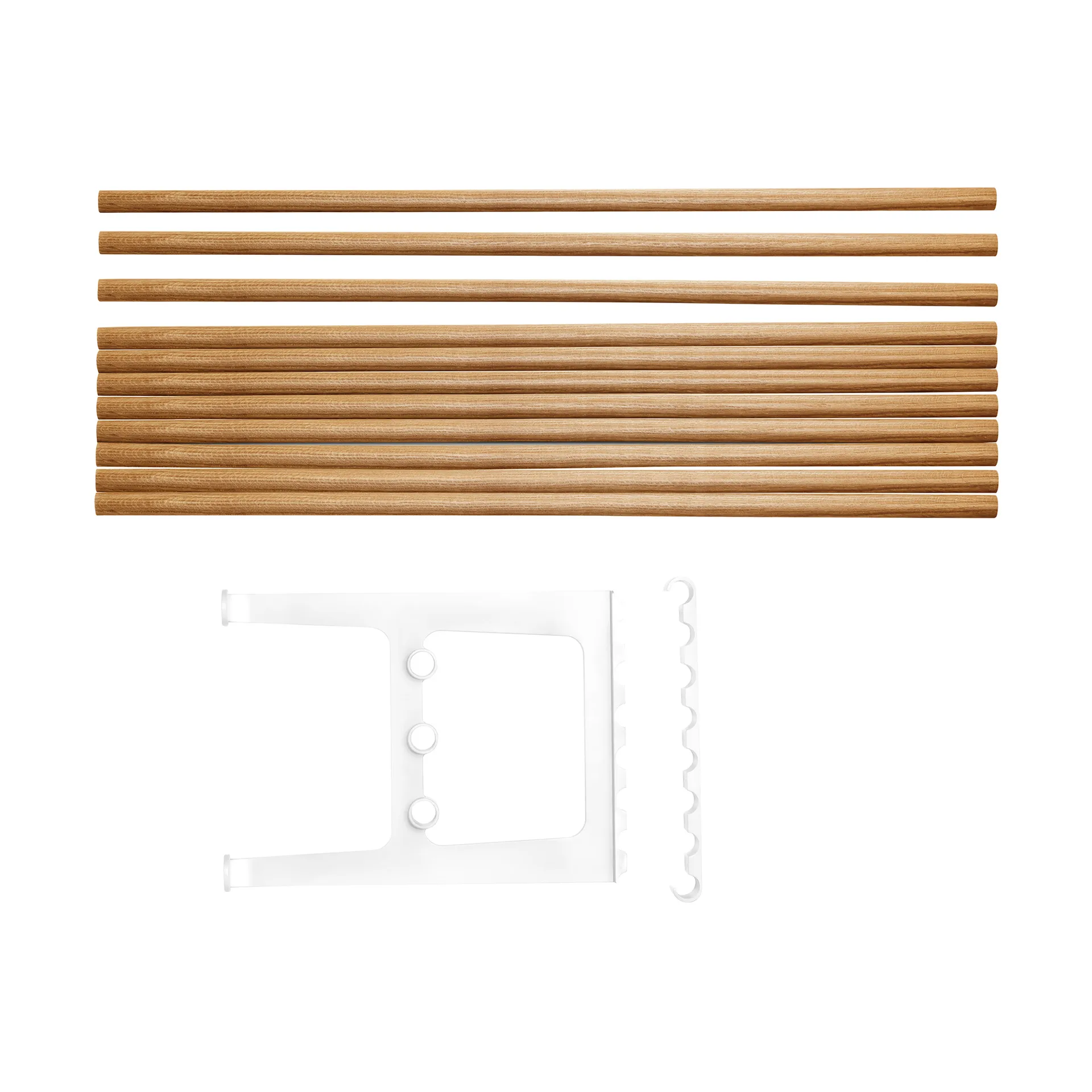 Nostalgi 长凳延长件 100cm, 橡木_白色 Essem Design