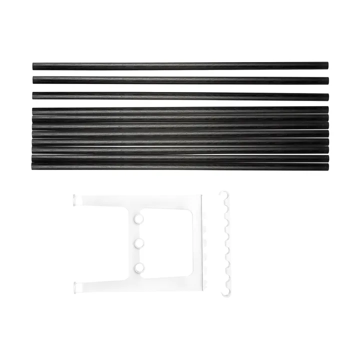 Nostalgi 长凳延长件 100cm - 黑色染色橡木_白色 - Essem Design