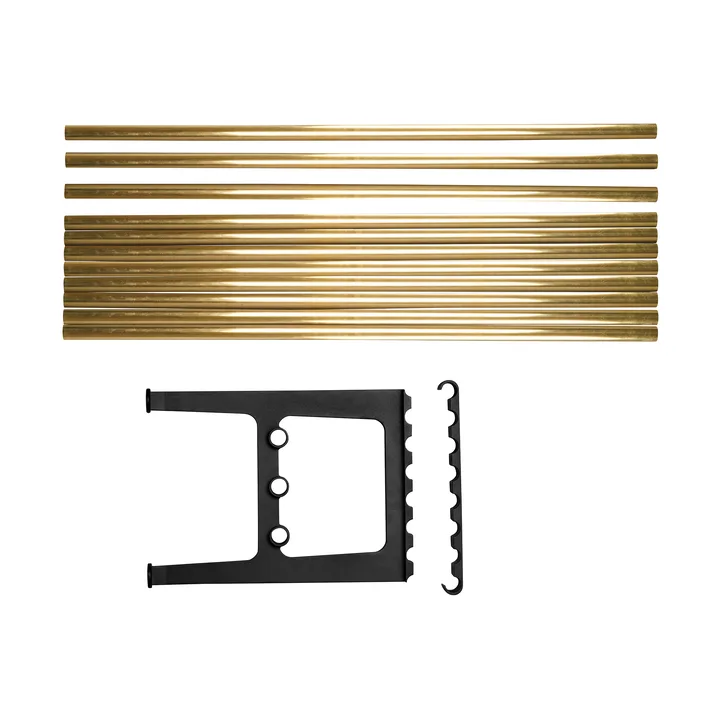 Nostalgi 长凳延长件 100cm - 黄铜_黑色 - Essem Design