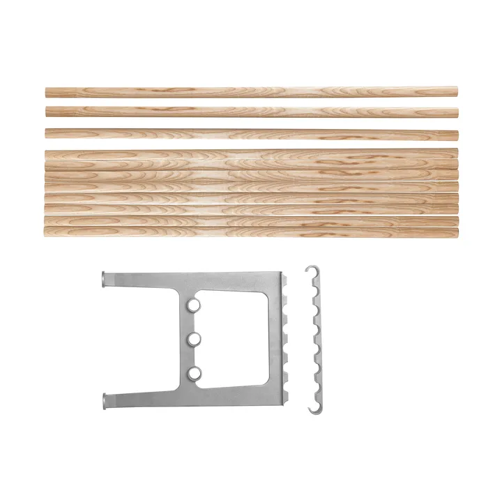 Nostalgi 长凳延长件 100cm - 白蜡木_铝制 - Essem Design