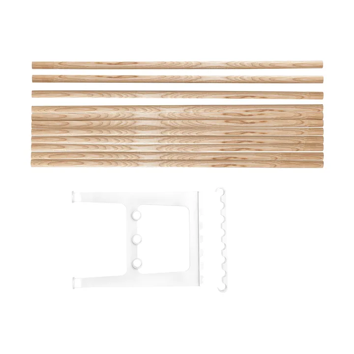 Nostalgi 长凳延长件 100cm - 白蜡木_白色 - Essem Design