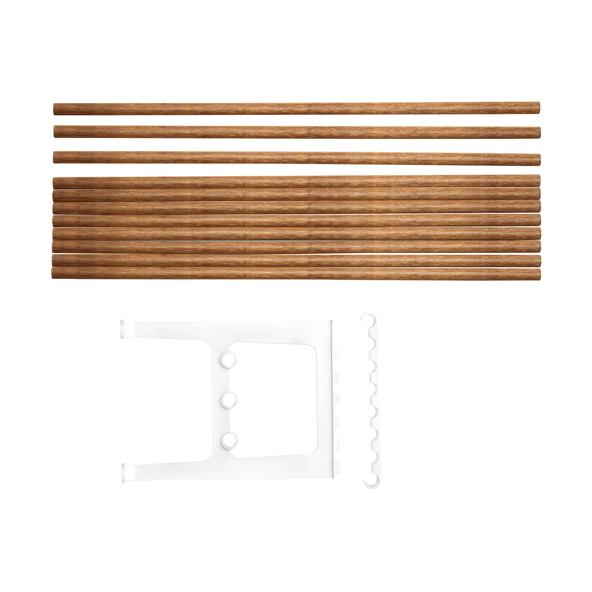 Nostalgi 长凳延长件 100cm, 竹制_白色 Essem Design