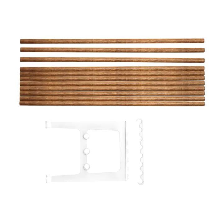 Nostalgi 长凳延长件 100cm - 竹制_白色 - Essem Design