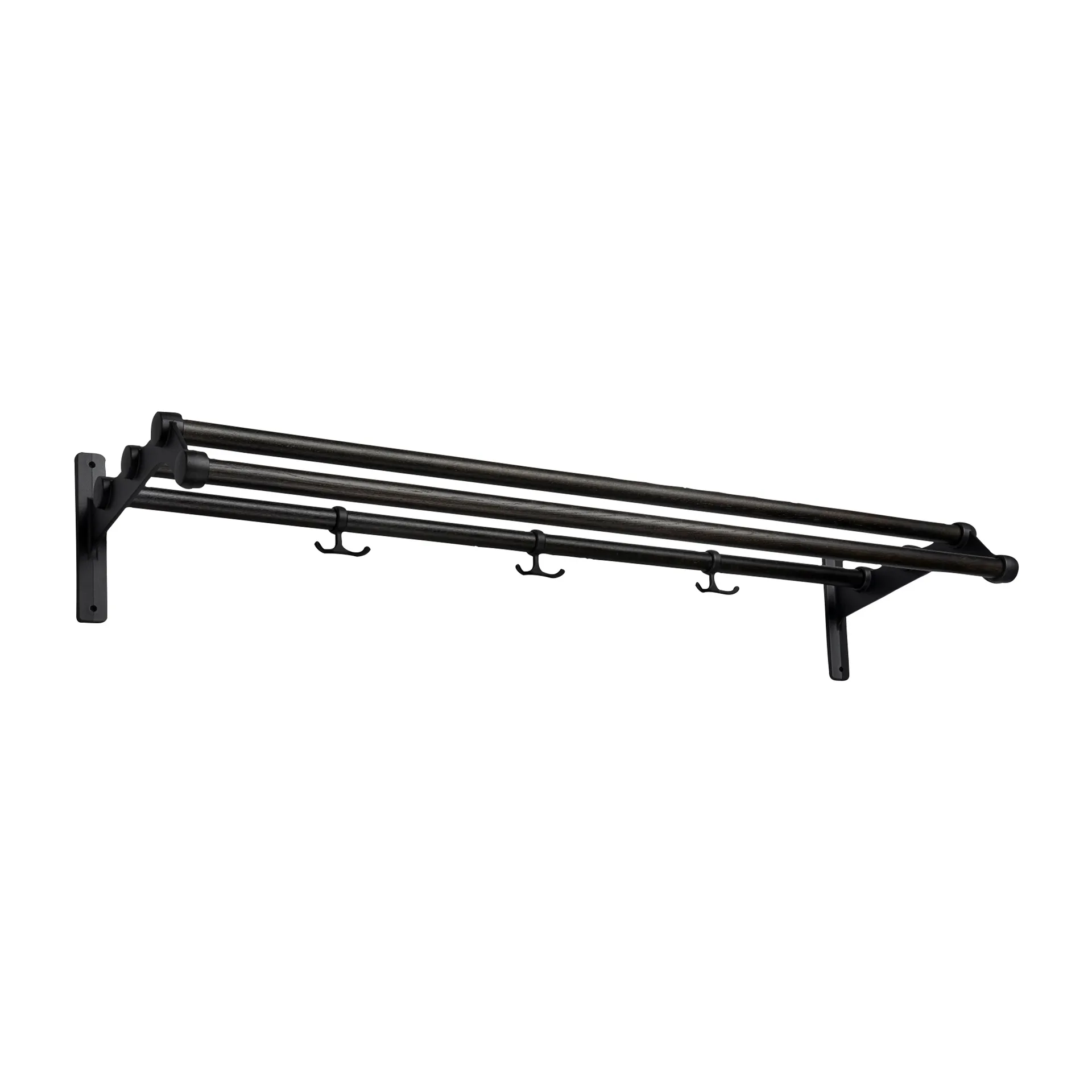 Nostalgi 291 帽子搁板100cm, 黑色涂油橡木_黑色 Essem Design