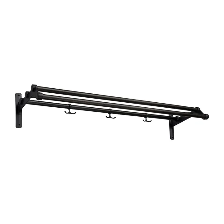 Nostalgi 291 帽子搁板100cm - 黑色涂油橡木_黑色 - Essem Design