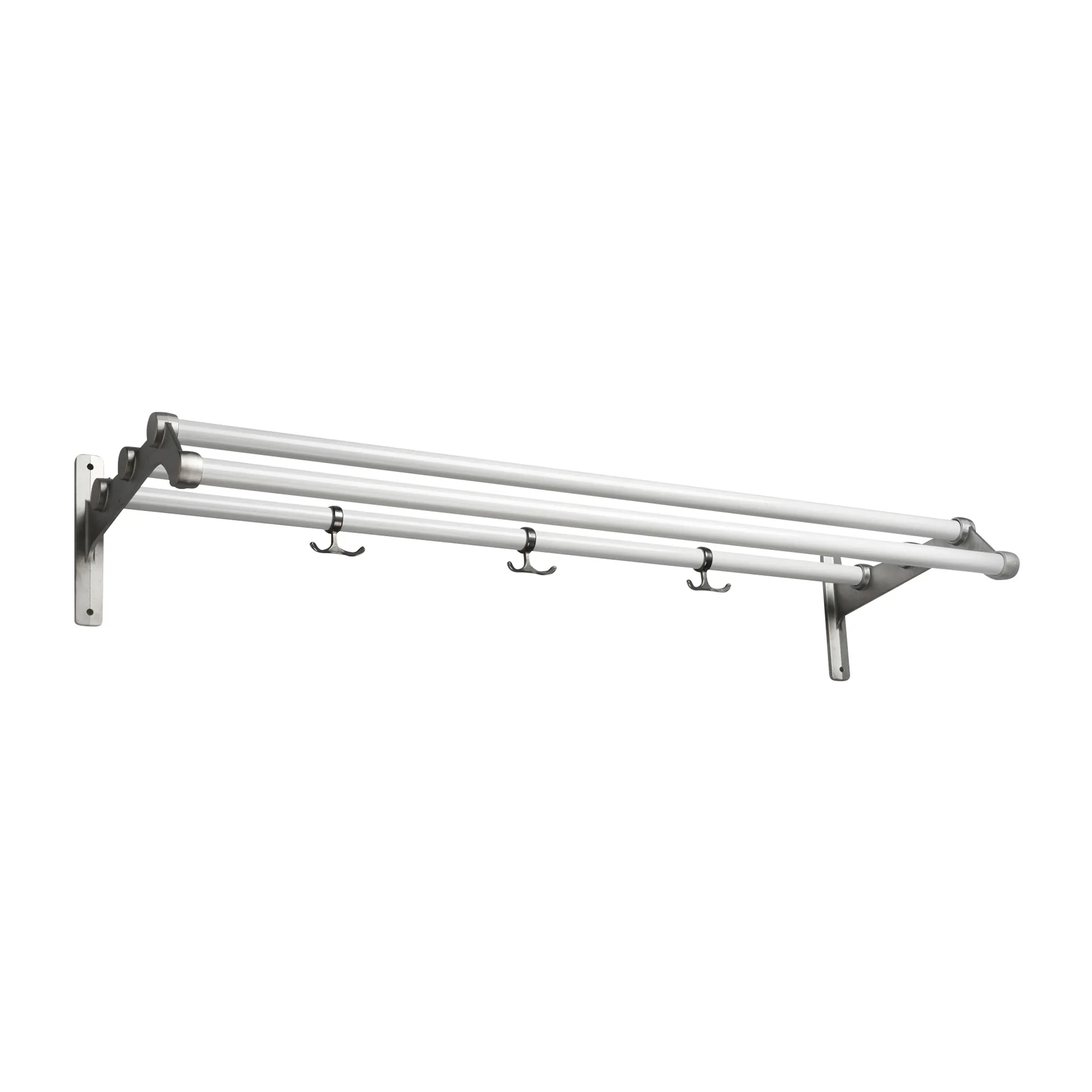 Nostalgi 291 帽子搁板100cm, 白色_铝色 Essem Design