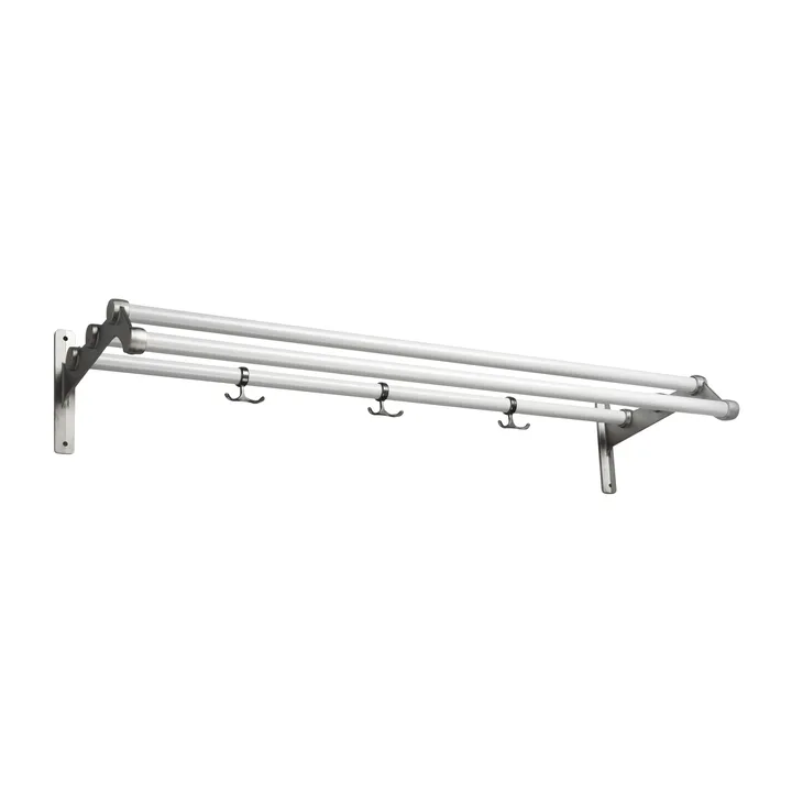 Nostalgi 291 帽子搁板100cm - 白色_铝色 - Essem Design