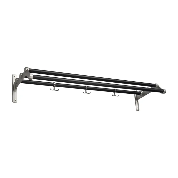 Nostalgi 291 帽子搁板100cm - 黑色_铝色 - Essem Design