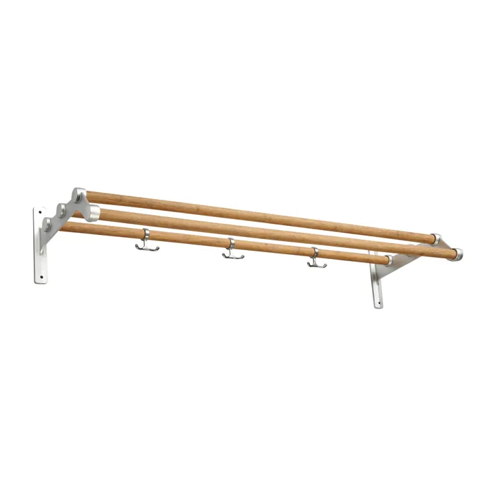 Nostalgi 291 帽子搁板100cm - 竹色_铝色 - Essem Design