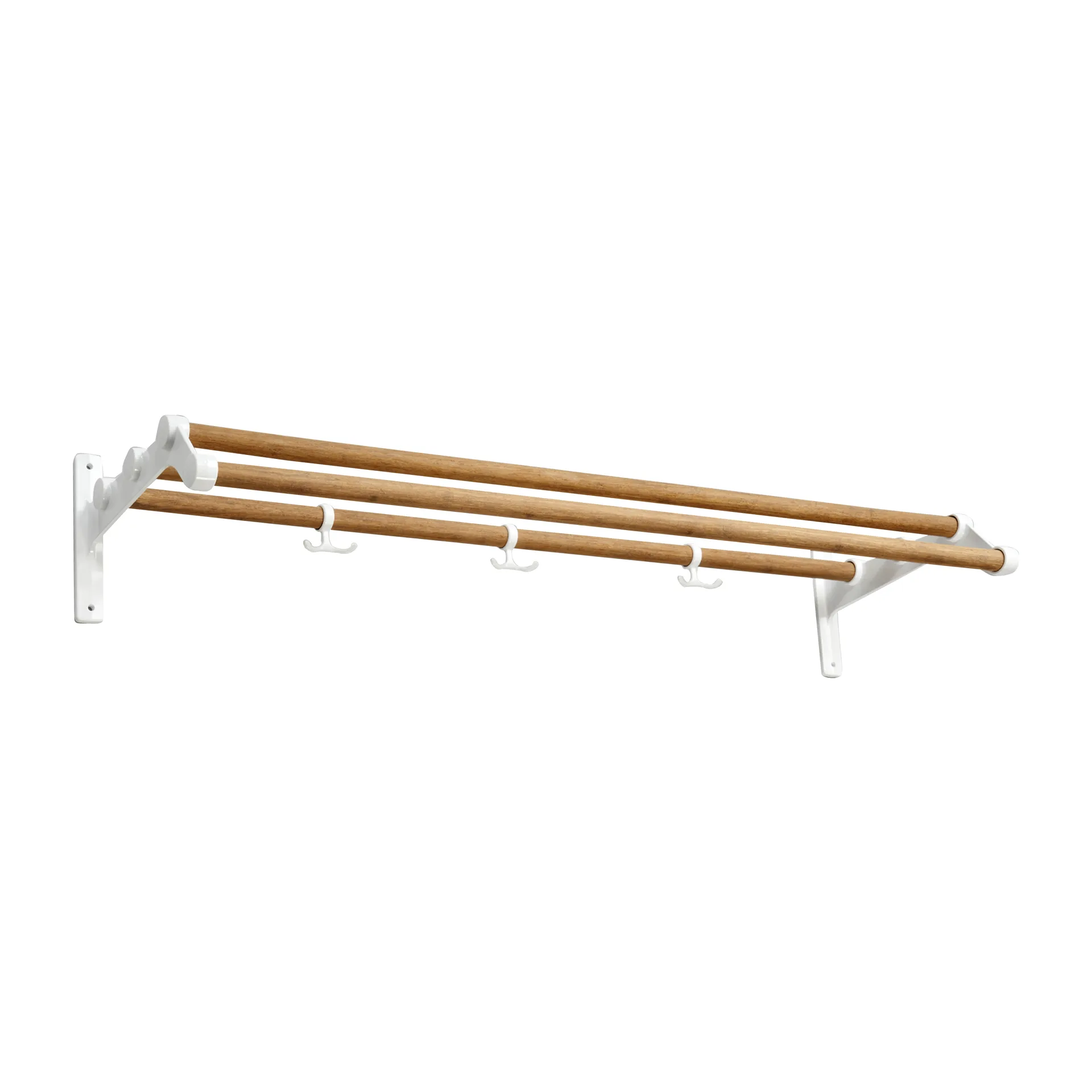 Nostalgi 291 hat shelf 100 cm, Bambu-白色 Essem Design