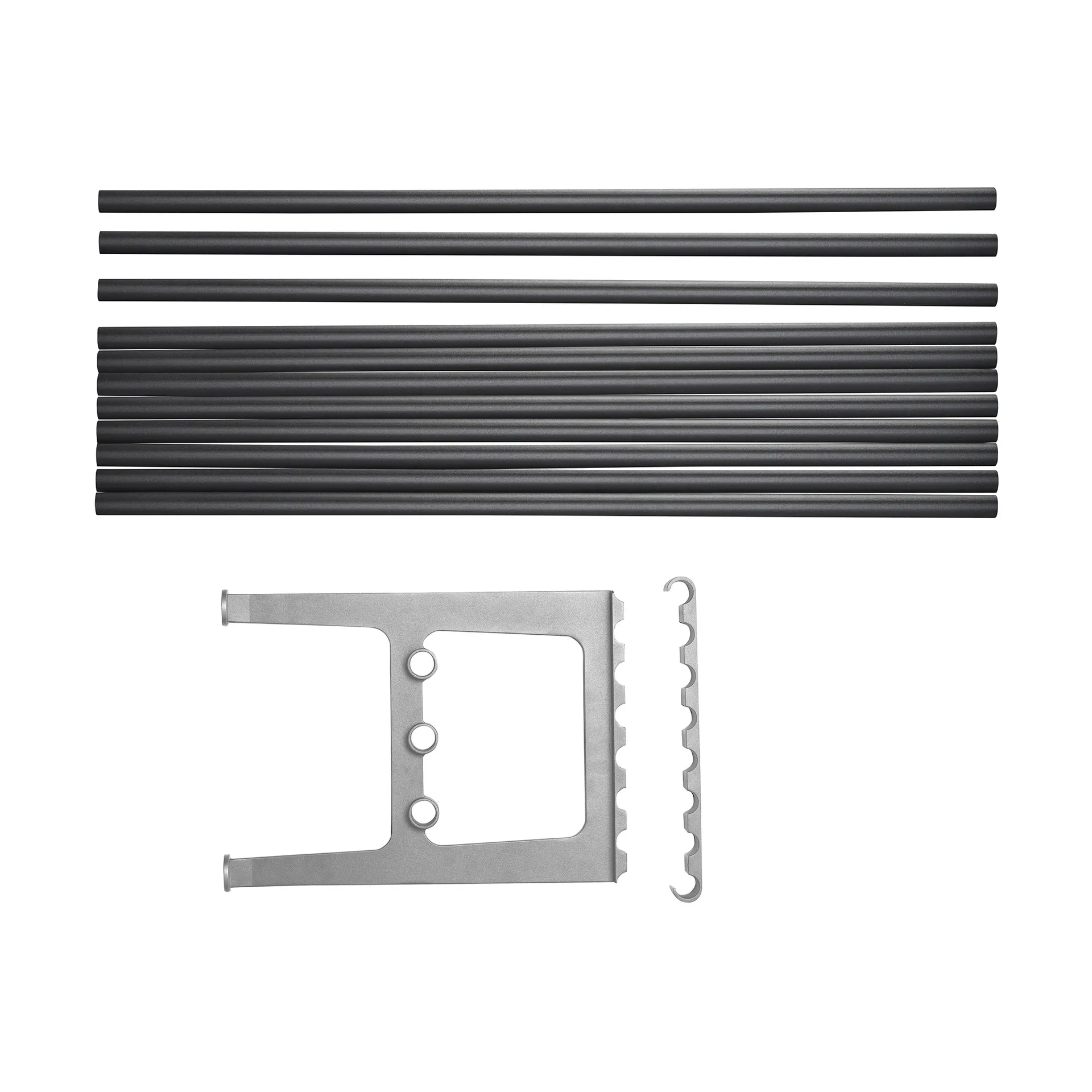 Nostalgi 长椅 extension 100 cm, 黑色-aluminium Essem Design