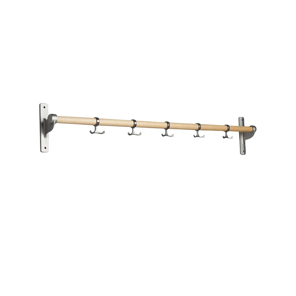 Nostalgi Hook rack, Birch, aluminium stand Essem Design