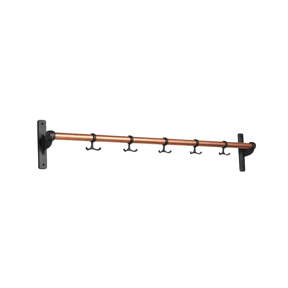 Nostalgi Hook rack, Copper, 黑色 stand Essem Design