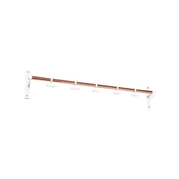 Nostalgi Hook rack - Copper, 白色 stand - Essem Design