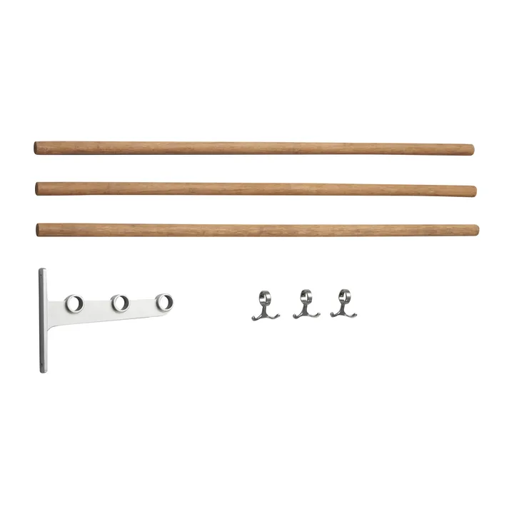 Nostalgi 嵌入式帽架鞋架 - 竹制_铝色 - Essem Design