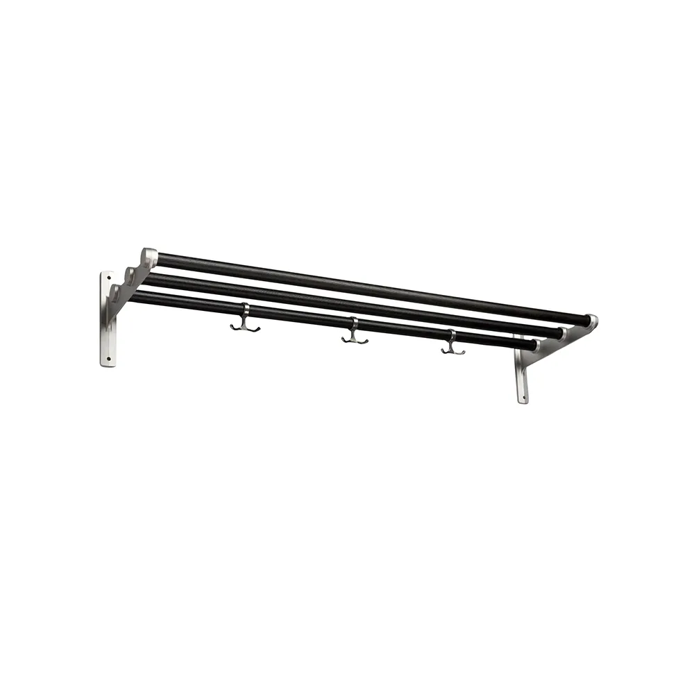 Nostalgi 复古风格鞋帽两用置物架, 黑色_铝支架 Essem Design