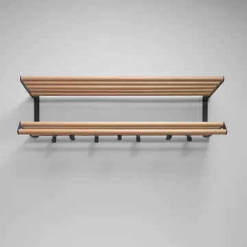 Tamburin 衣帽架100cm - 橡木_黑色 - Essem Design