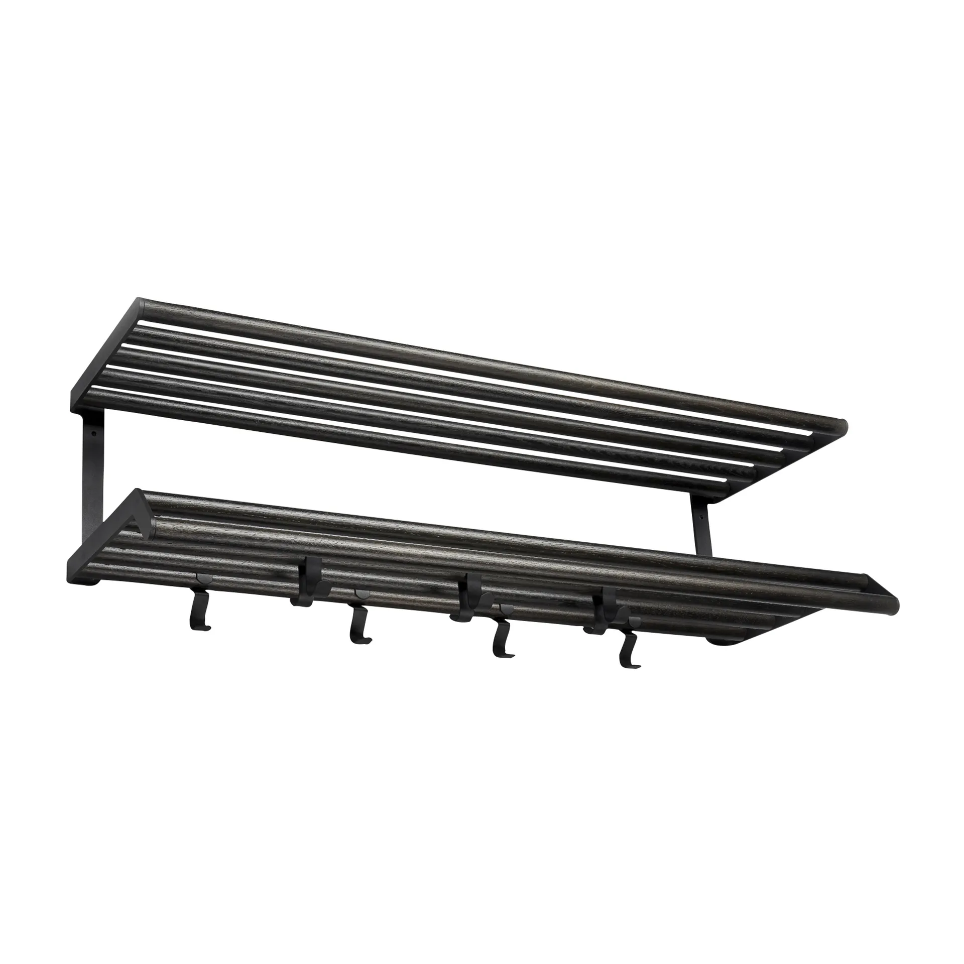 Tamburin 衣帽架100cm, 黑色油面橡木_黑色 Essem Design
