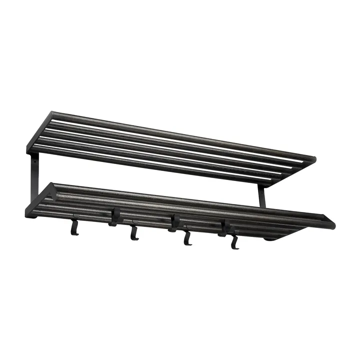 Tamburin 衣帽架100cm - 黑色油面橡木_黑色 - Essem Design